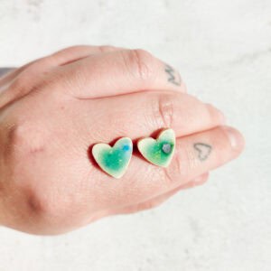 confetti-heart-stud-earring