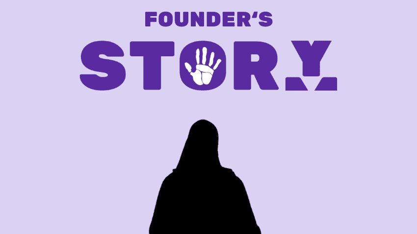 A silhouette of STORM's founder Marie Hanson