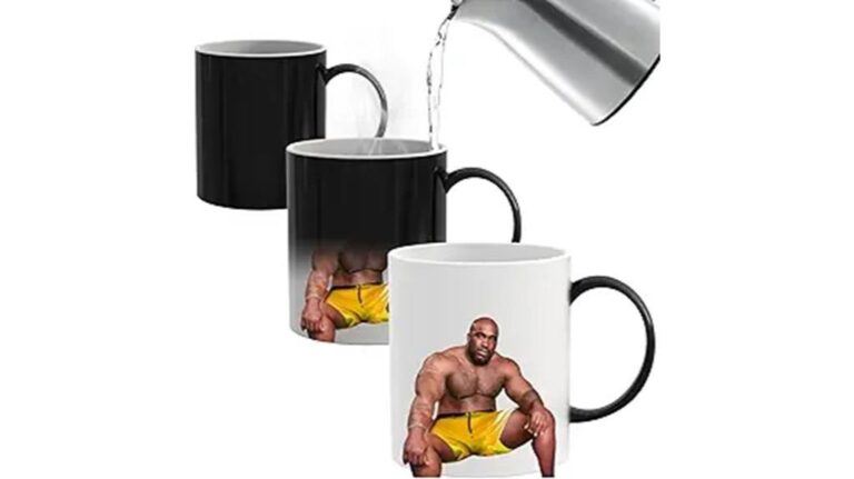 Funny wrestler mug, perfect for coffee lovers and sports fans, unique gift for wrestling enthusiasts.