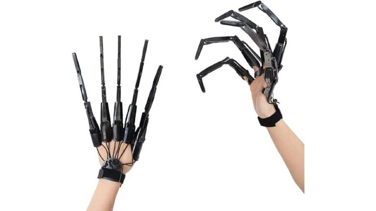 Realistic robotic hand with flexible fingers and detailed construction.