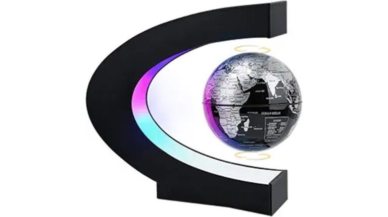 led lit magnetic levitating globe