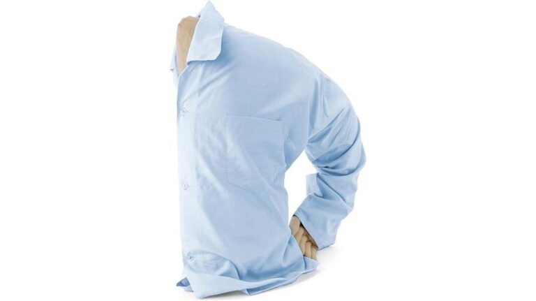 ISOLATED white lab coat on mannequin for medical or scientific professionals.