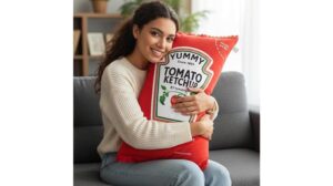 premium ketchup pillow plush