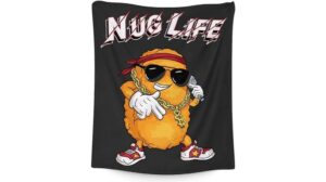 warm soft chicken nugget blanket