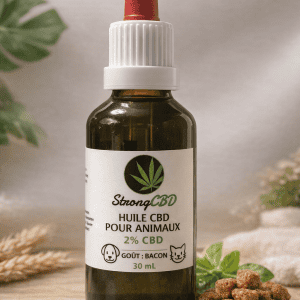 huile CBD animaux 2% bacon