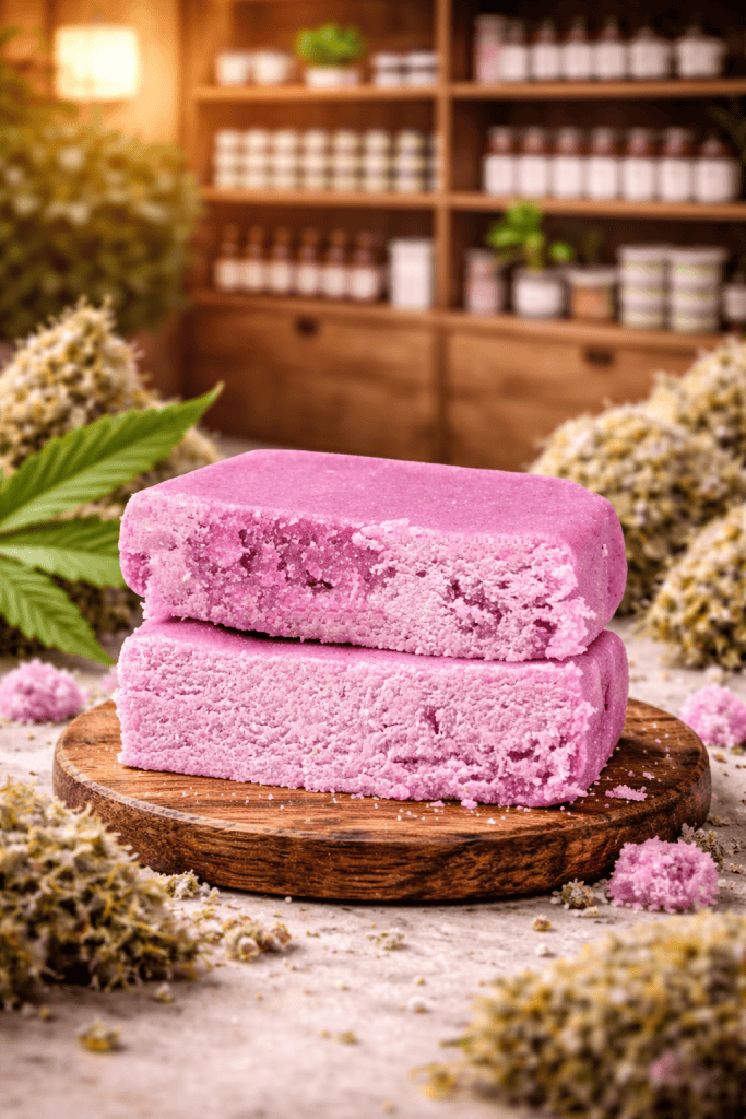 Pink THX Piatella résine premium rose pâle concentré StrongCBD