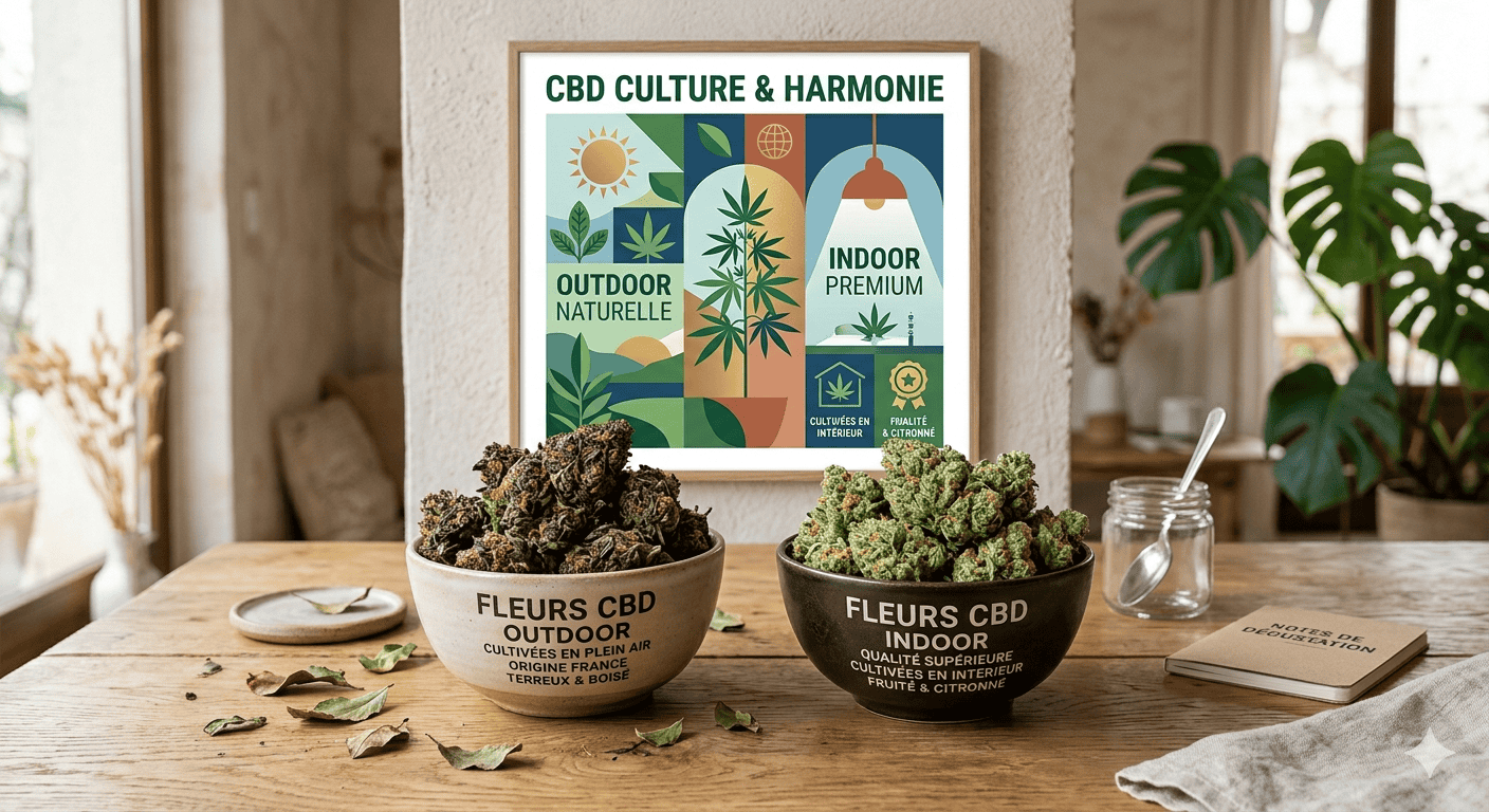 fleurs CBD indoor outdoor greenhouse comparatif qualité prix StrongCBD