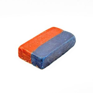 Texture souple du Twister Hash THCBD rouge et bleu