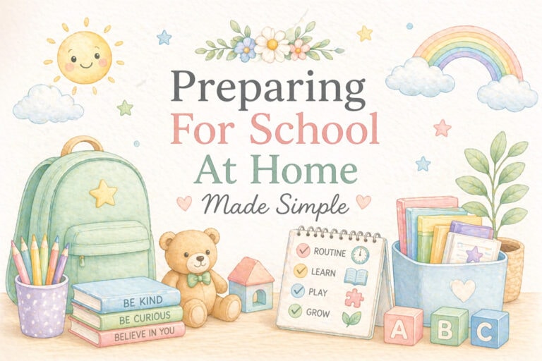 Preparing for School at Home: Tips for a smooth transition into starting school for the first time.