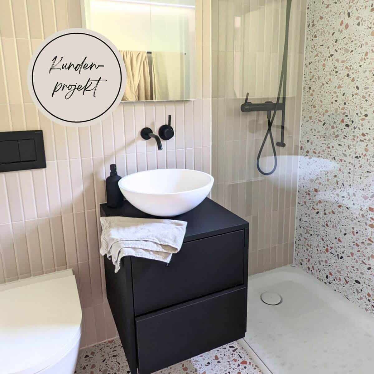 Bad mit Ruivo Greige Fliesen