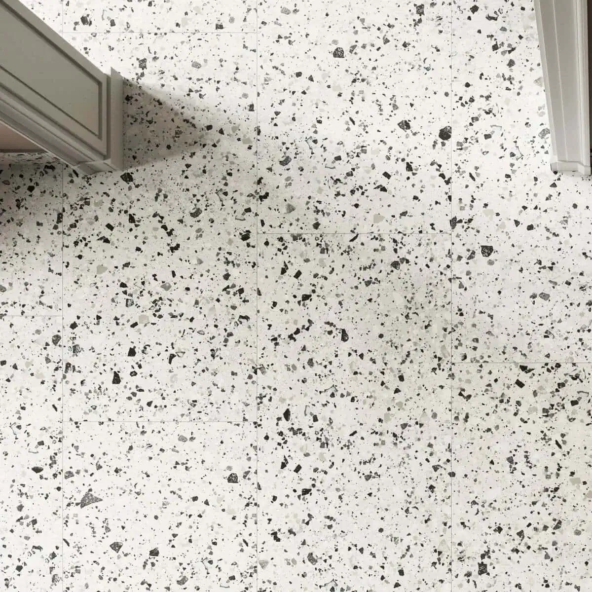 hellgraue Terrazzo Fliesen