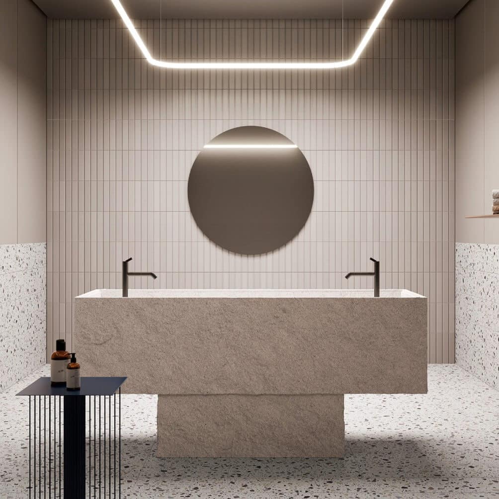 Ruivo Greige Matt Wandplättli