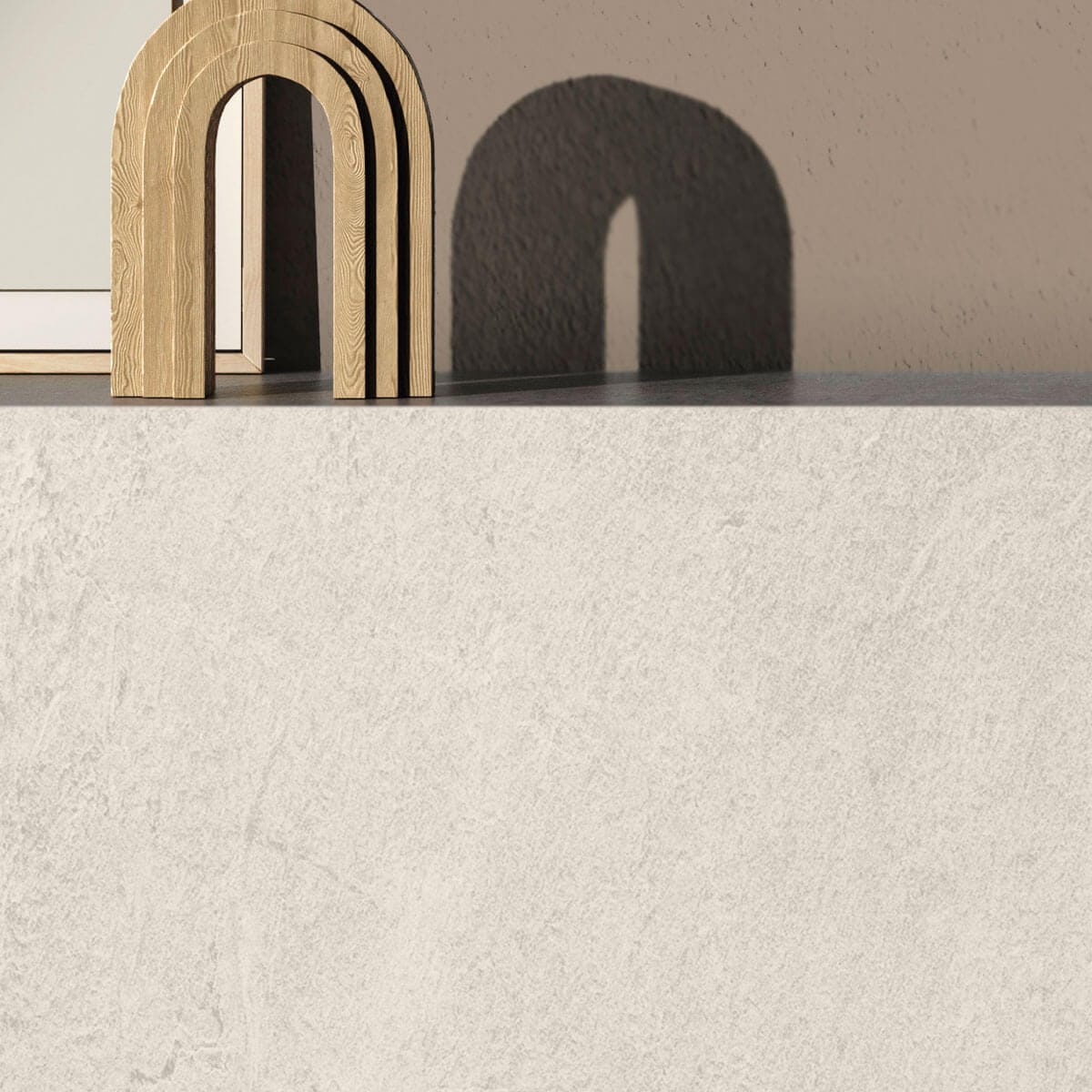 Fussboden mit heller Fliese Miara Ice