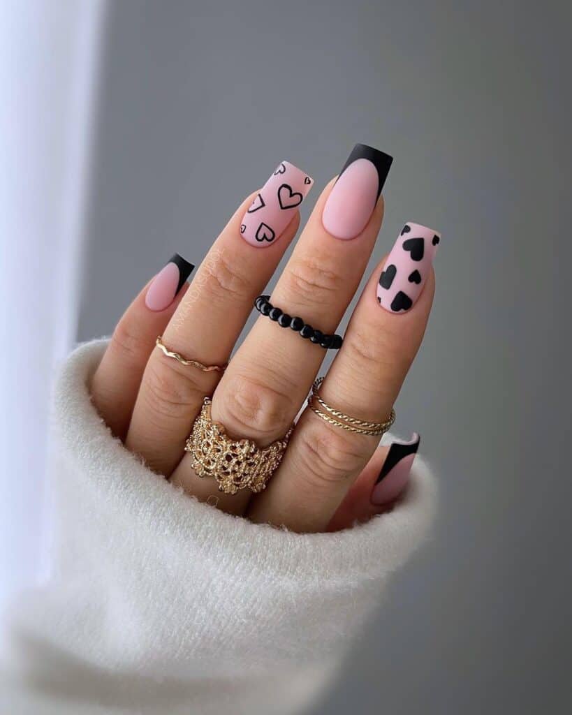 valentines nails