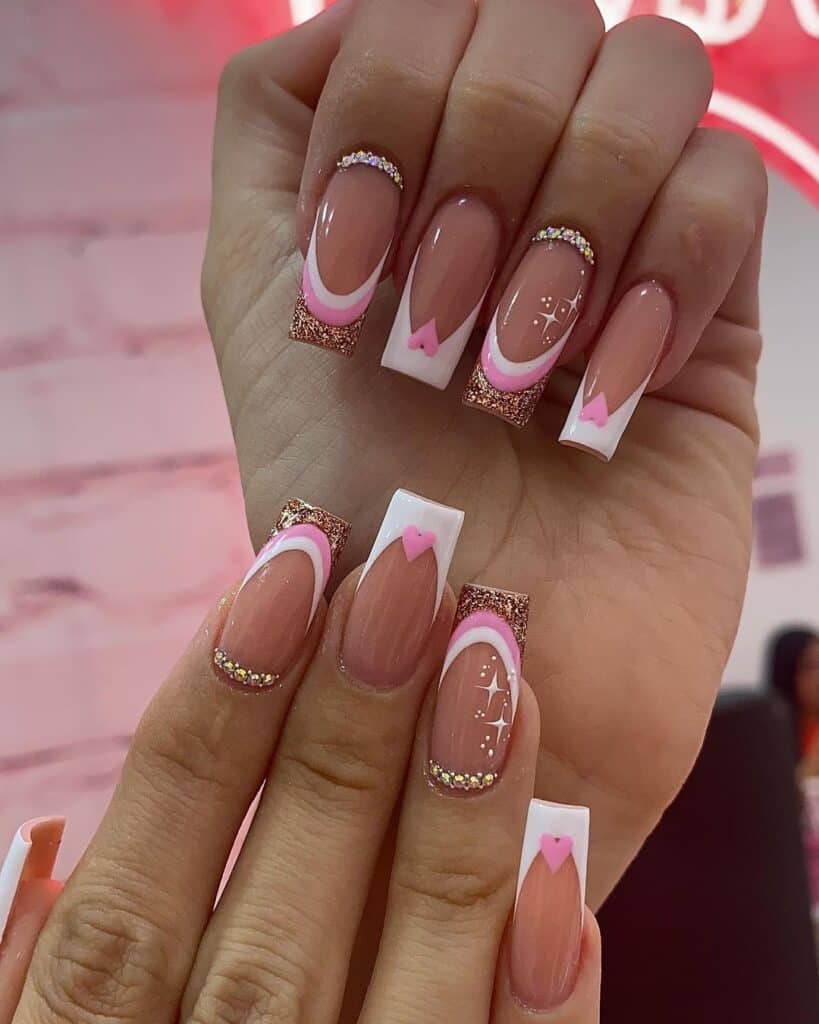 valentines nails