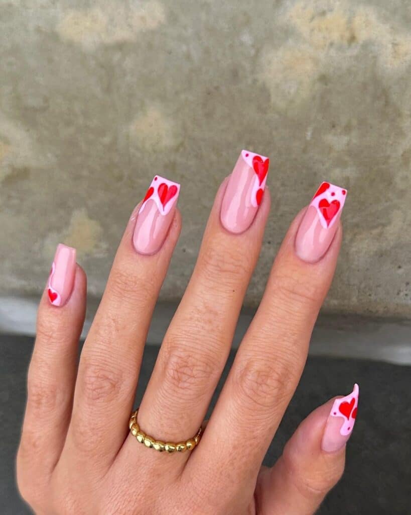 valentines nails