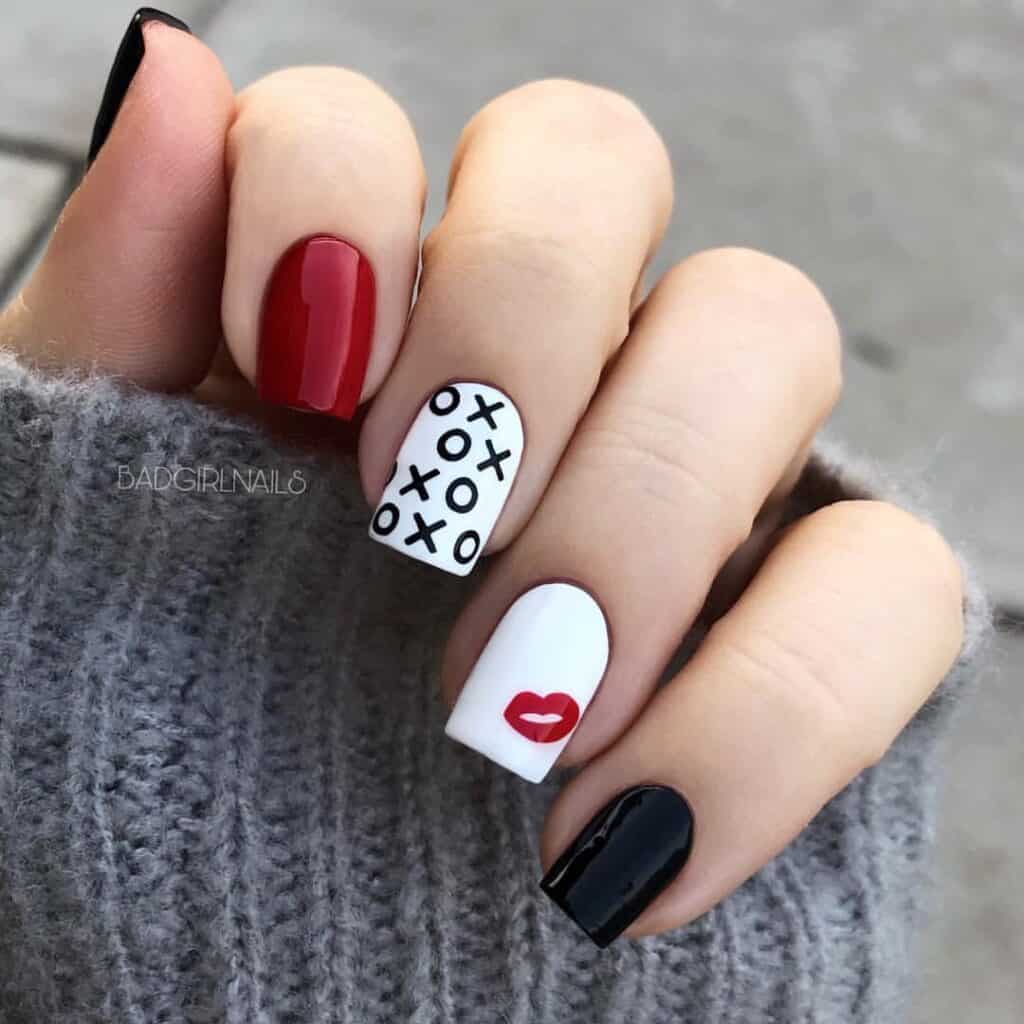 valentines nails