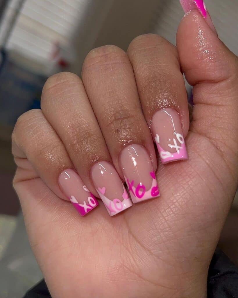 valentines nails