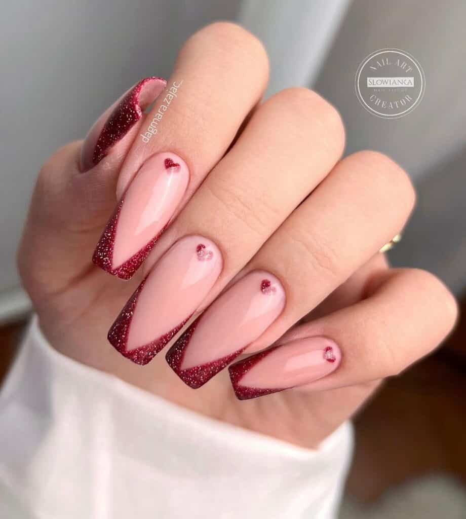 valentines nails