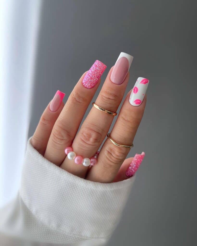 valentines nails