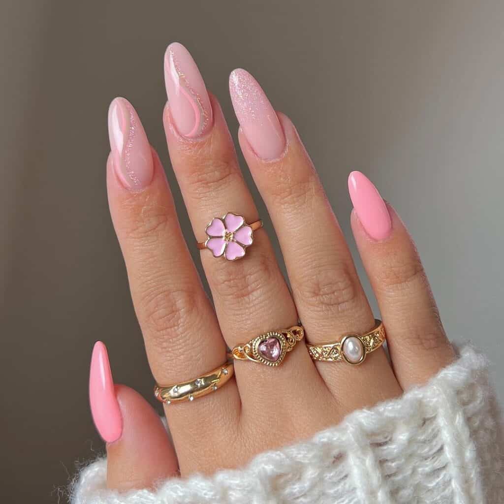 valentines nails