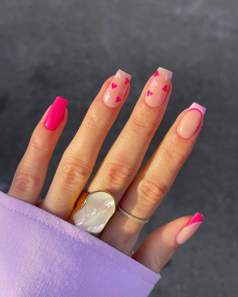 valentines nails