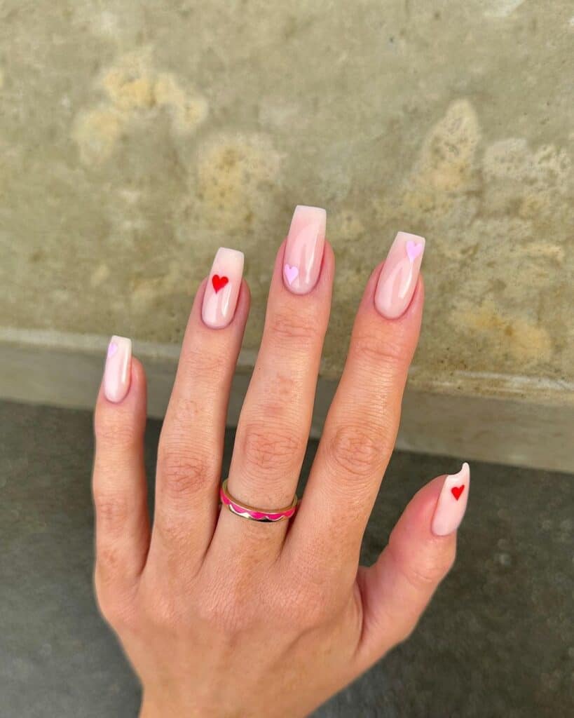valentines nails