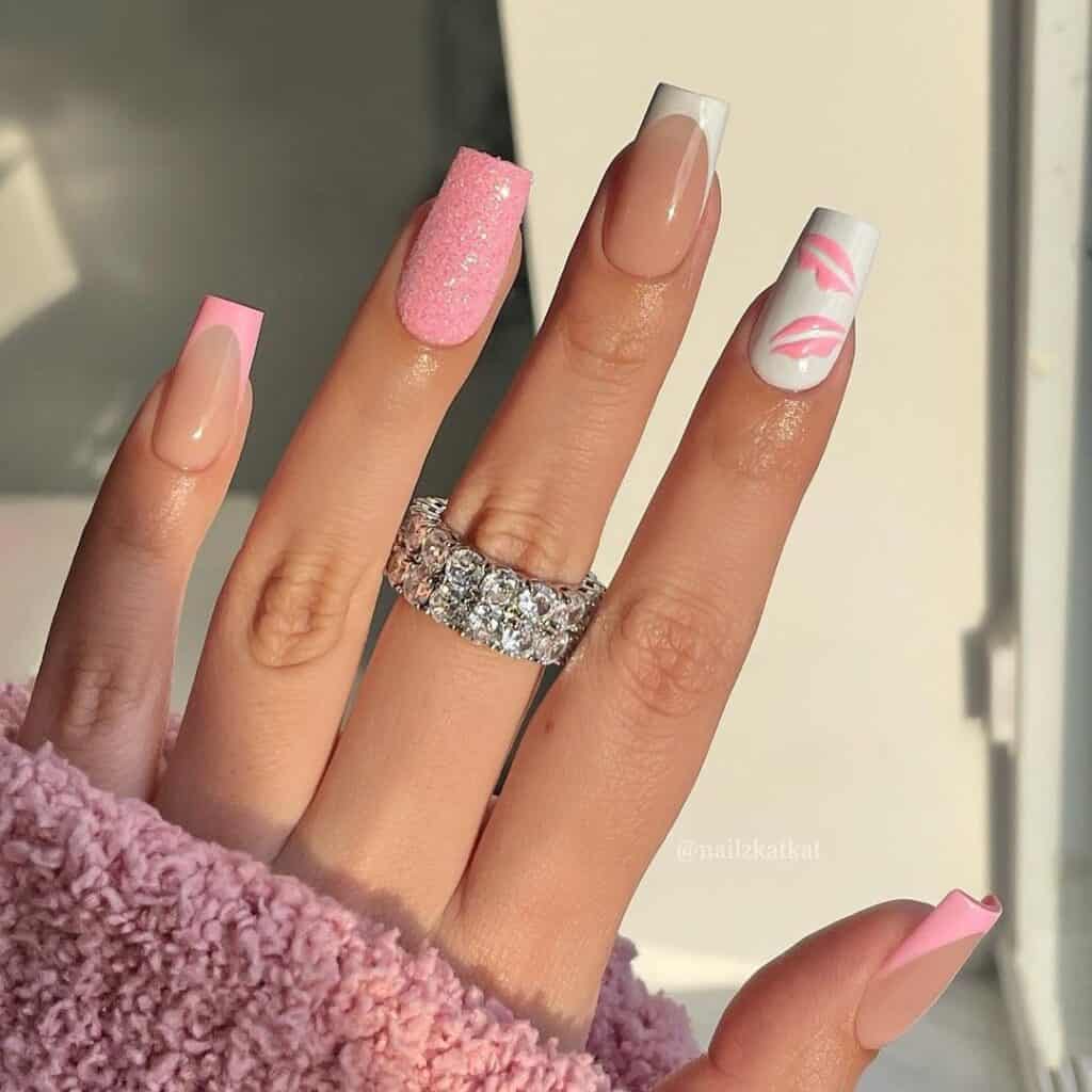 valentines nails