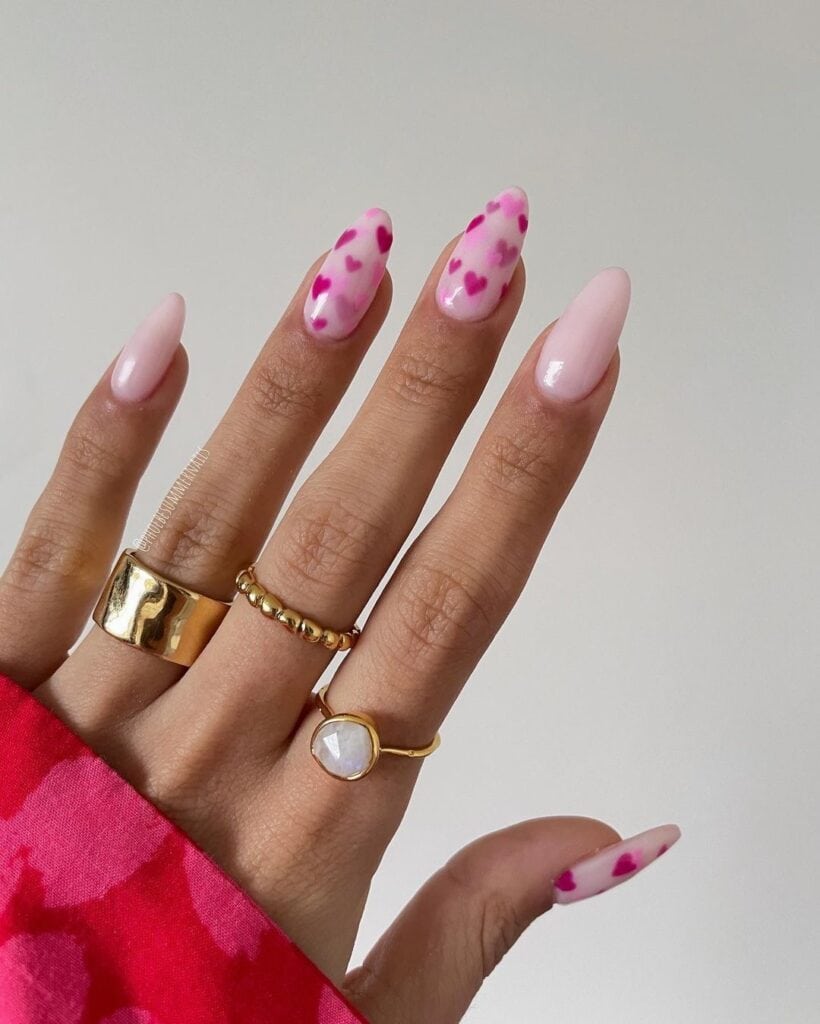 valentines nails