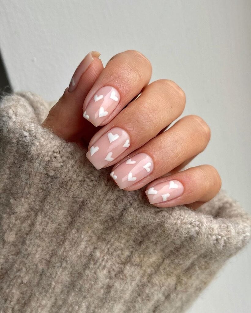 valentines nails.