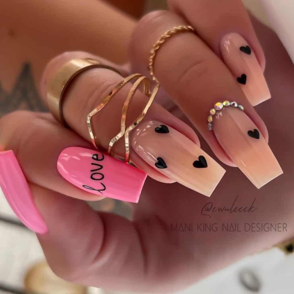 valentines nails