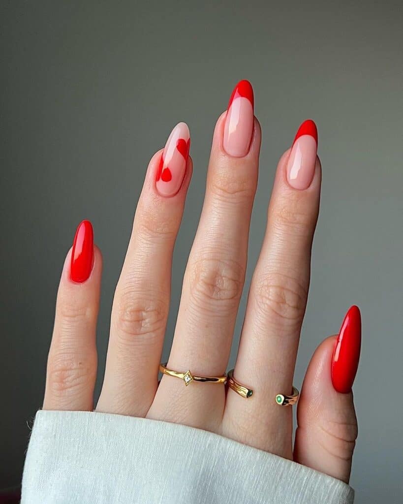 valentines nails