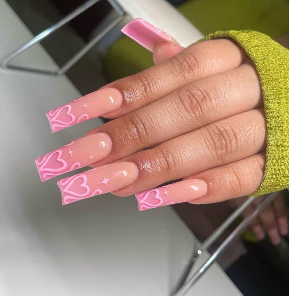 valentines nails