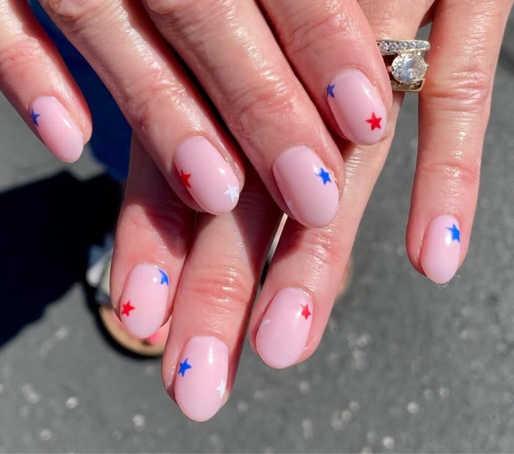 4th of July nails