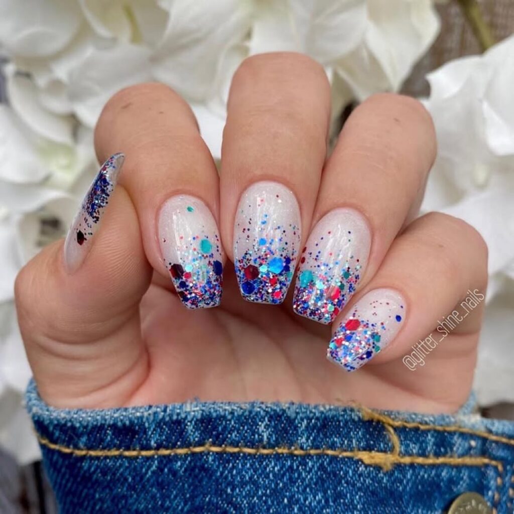 4th of July nails