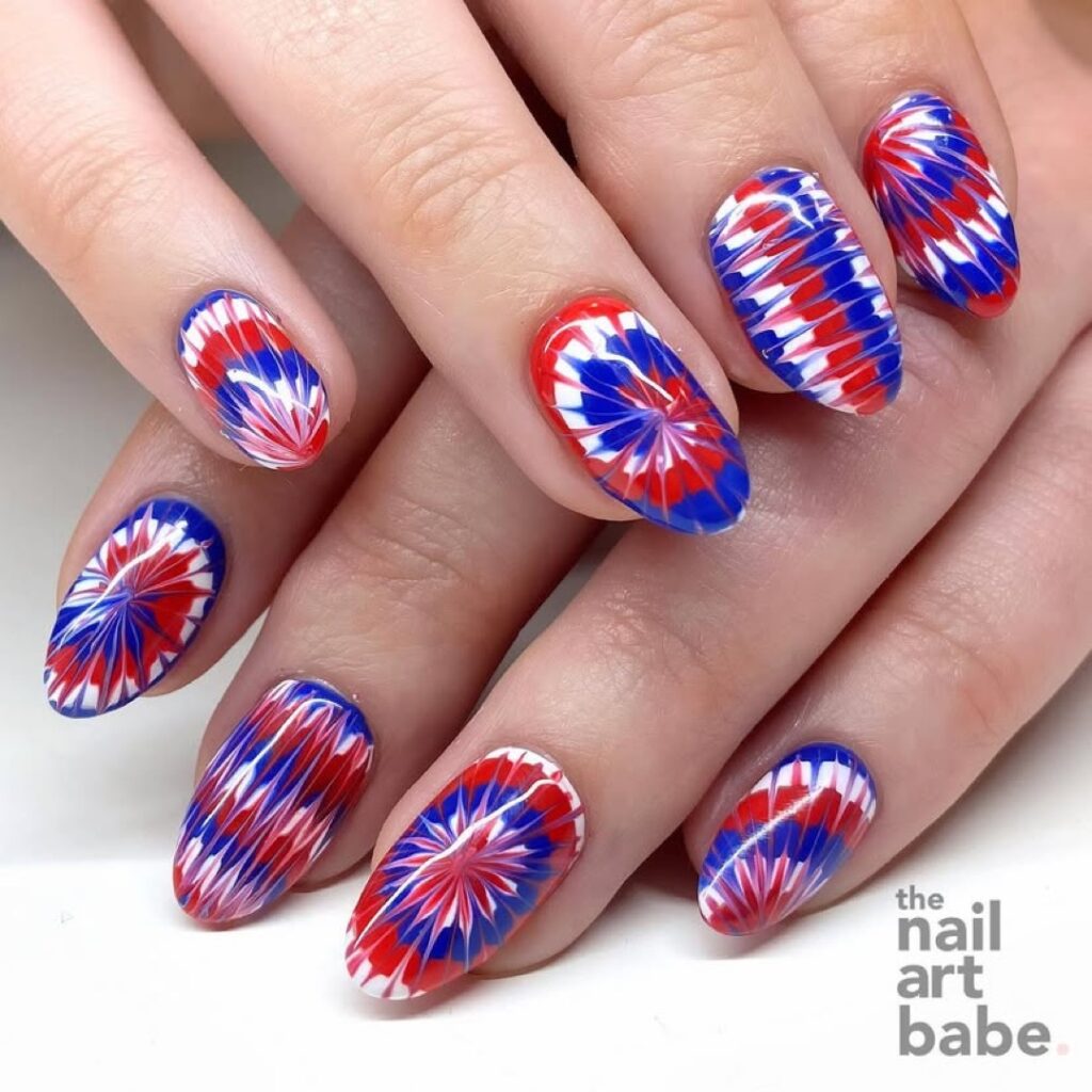 4th of July nails