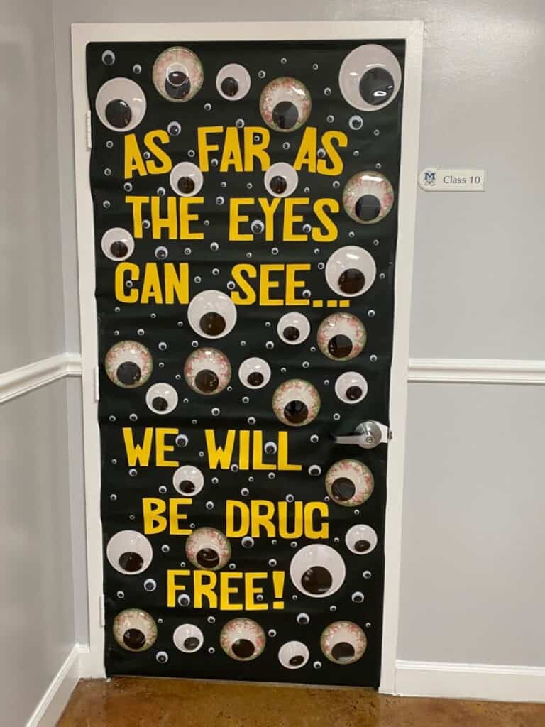 Halloween door decorations