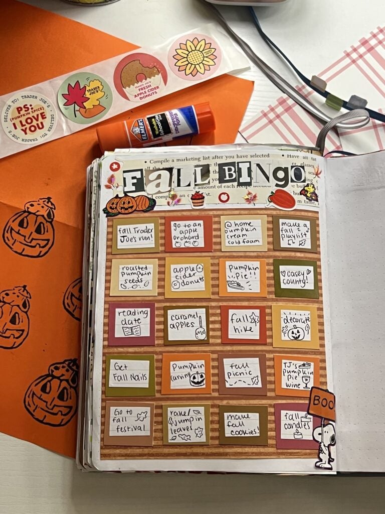 bullet journal ideas for fall