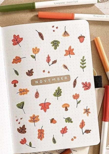bullet journal ideas for fall