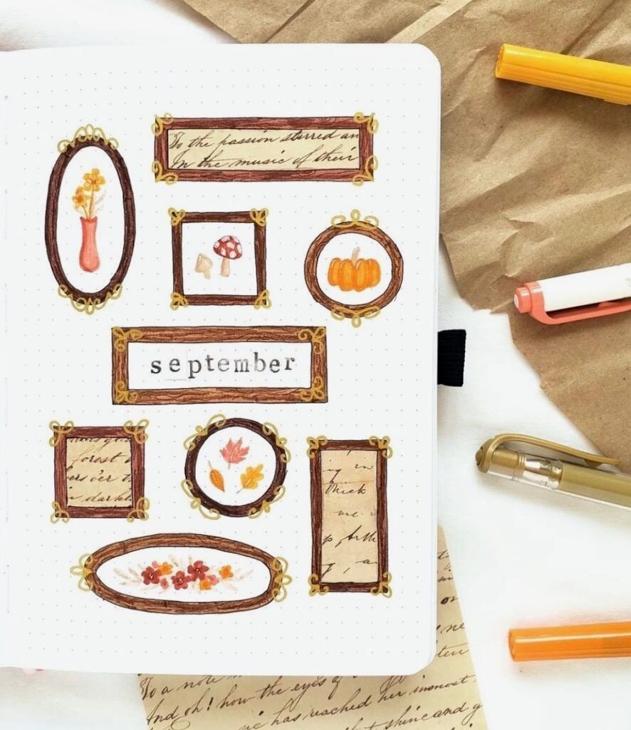 bullet journal ideas for fall