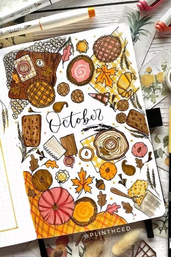 bullet journal ideas for fall