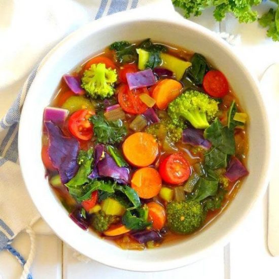 sopa de desintoxicação de limpeza Sopa Detox de Limpeza