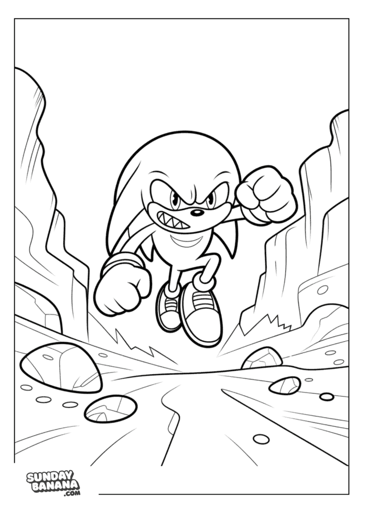 knuckles-wanna-fight-coloring-page