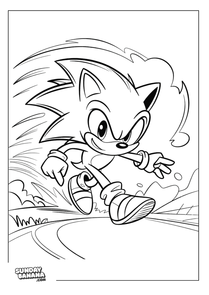 sonic-running-coloring-page