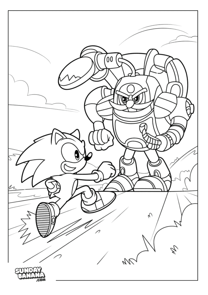 sonic-vs-eggman-coloring-page