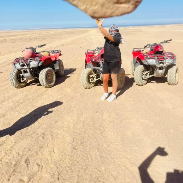 Quad bike from Hurghada in desert