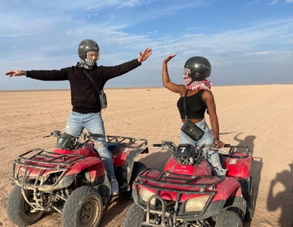 ATV 3 Hours quad bike safari & Camel ride and Bedouin village in Hurghada [€15]