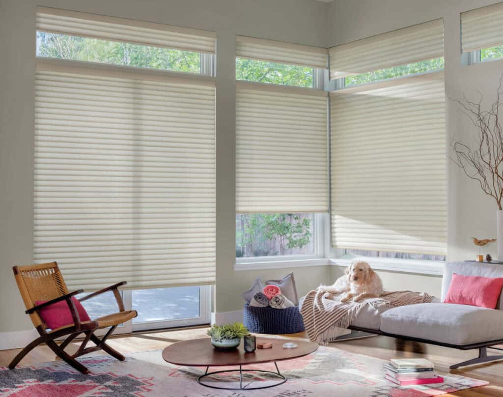 Sun shades window fashion with cordless zebra blinds for modern room décor.