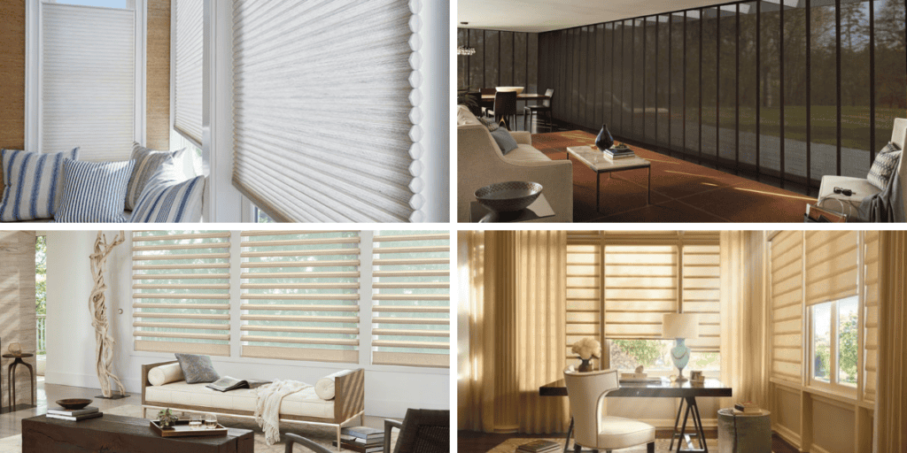Custom sun shades window fashions for elegant interior and exterior home shading solutions.