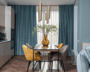 Elegant window shades for modern interior design with stylish sun shades window fashions.